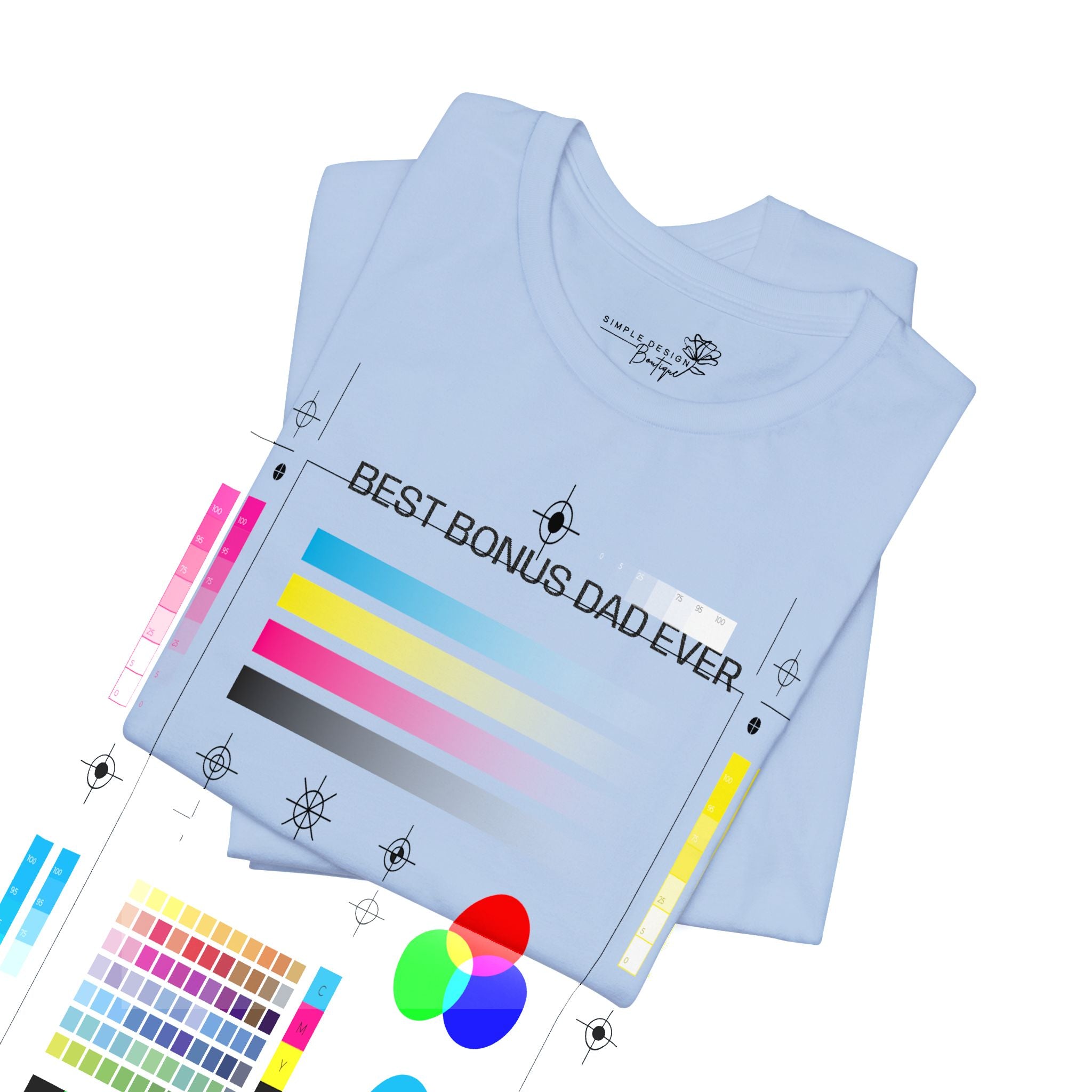 Best Bonus Dad Ever — Embroidered T-Shirt