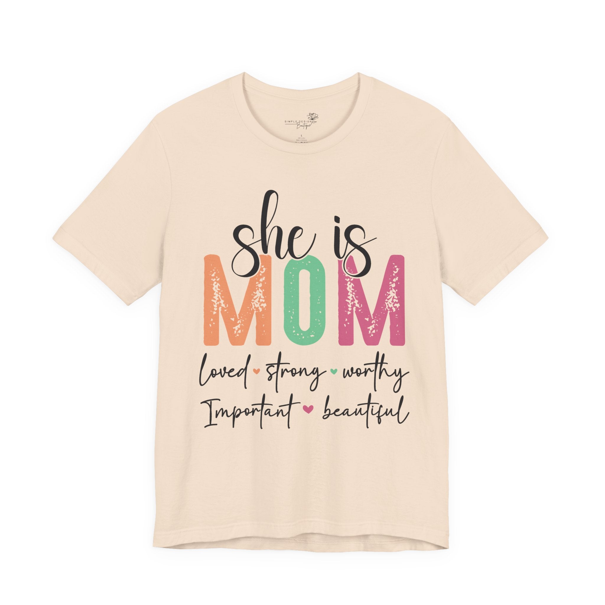 She Is Mom — Women's Mother's Day Graphic Tee