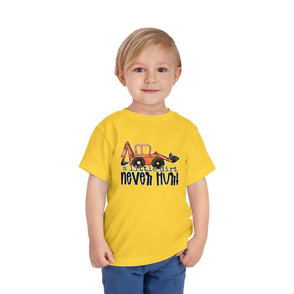A Little Dirt Never Hurt — Funny Toddler Truck Graphic Tee