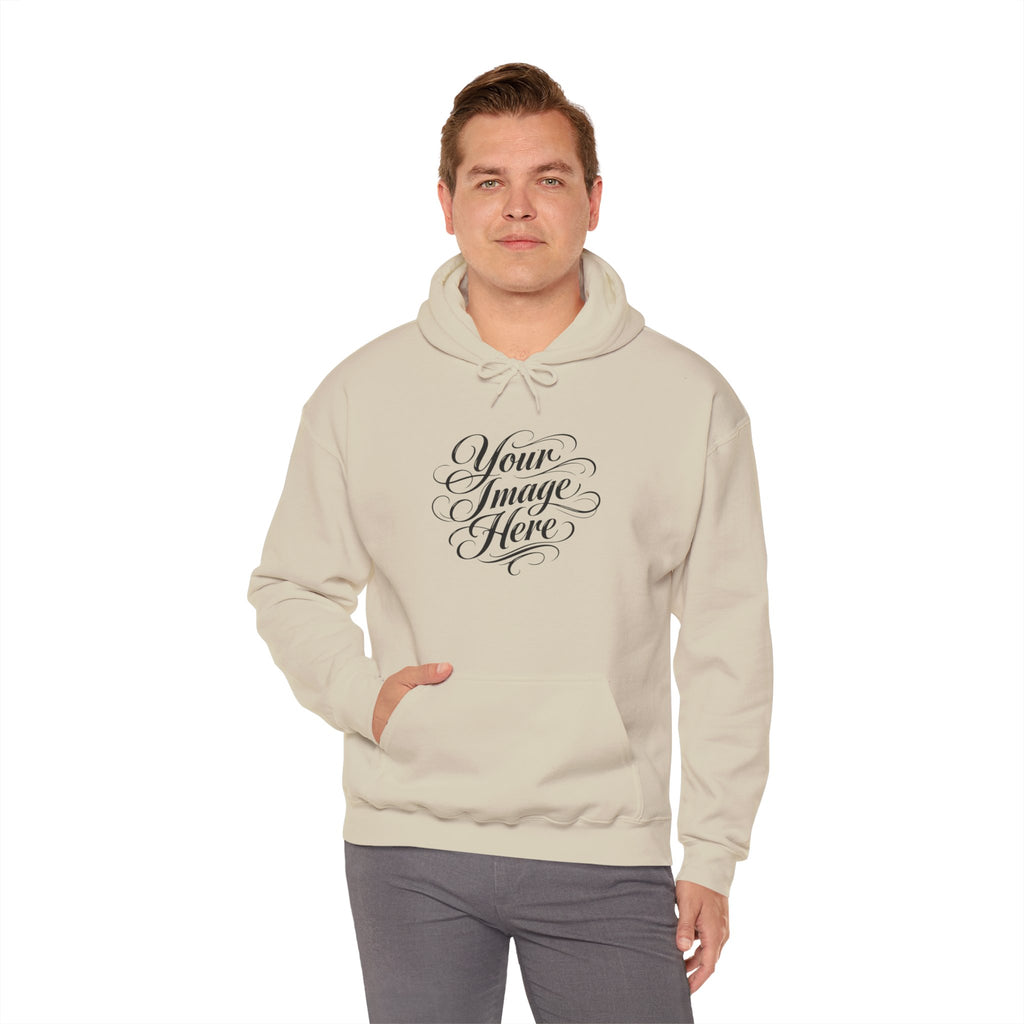 Unisex Hoodie — Custom Image & Optional Text