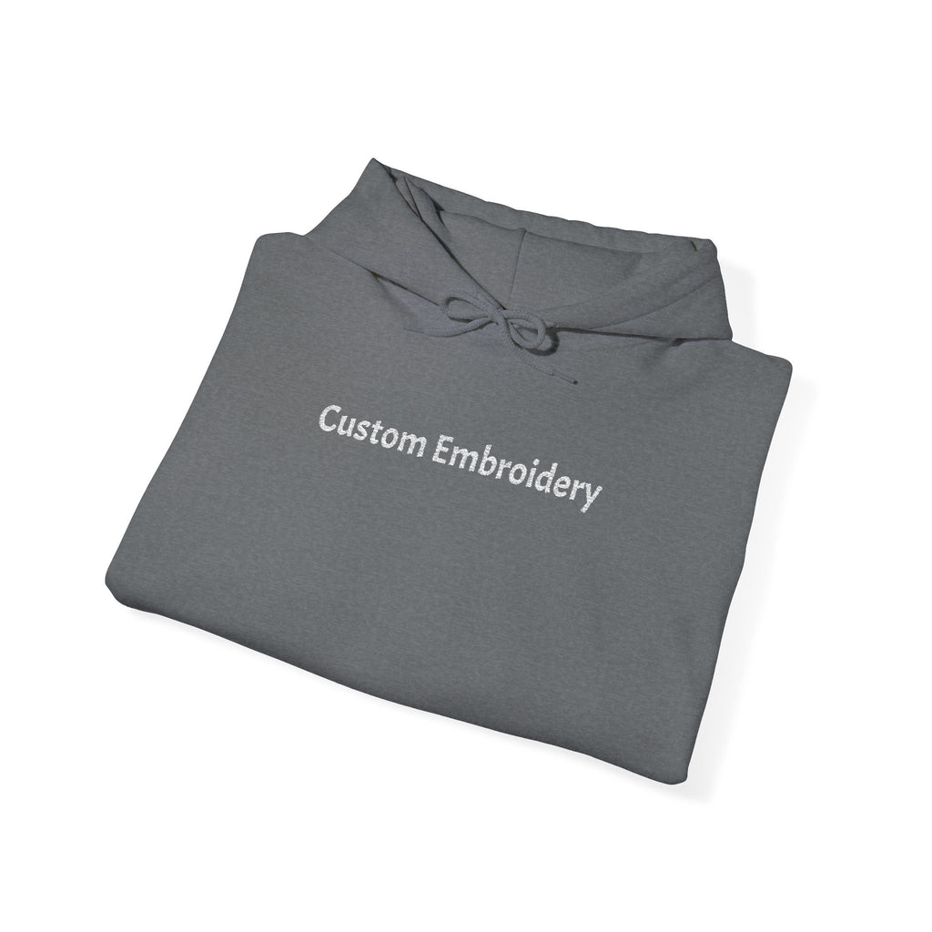 EMBROIDERED Custom Text (Dark Colors/Shades) Cozy Unisex Hoodies