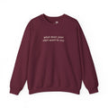 Custom Text Crewneck Sweatshirt — Say It Your Way