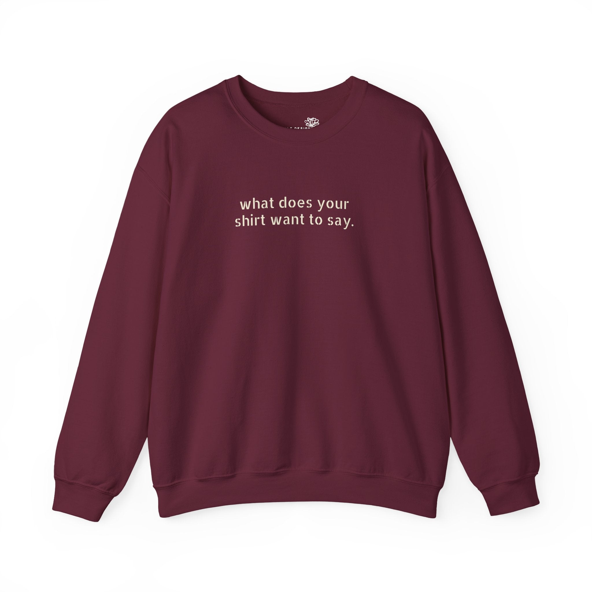 Custom Text Crewneck Sweatshirt — Say It Your Way