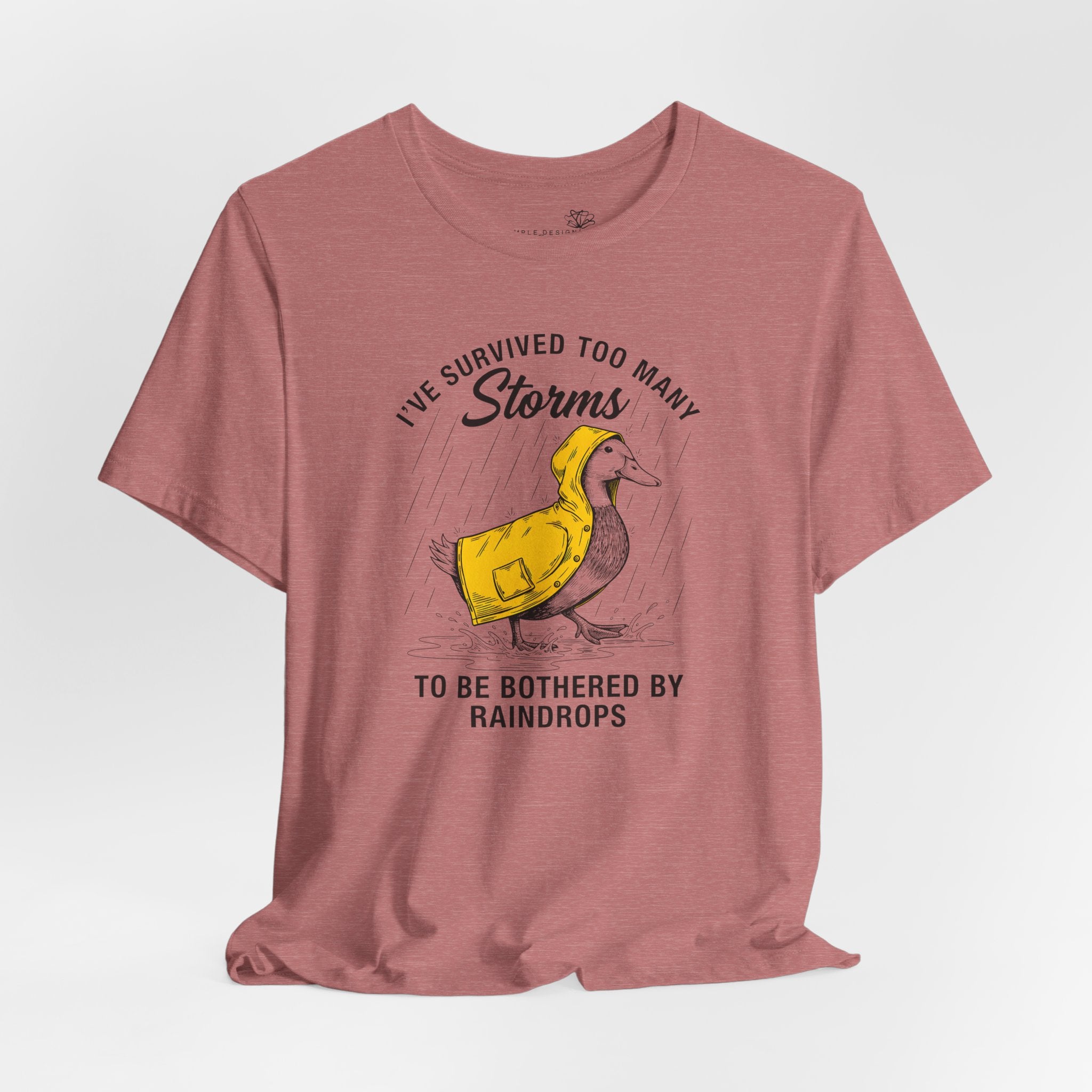 I've Survived Too Many Storms To Be Bothered By Raindrops Unisex T-Shirt - Print