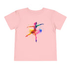 Little Ballerina — Girls Watercolor Toddler T-Shirt