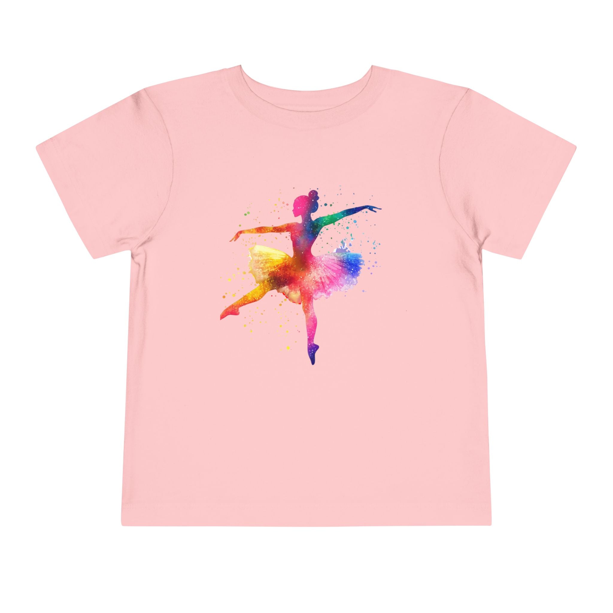 Little Ballerina — Girls Watercolor Toddler T-Shirt