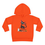 Toddler Halloween Cat Hoodie – Cute Black Kitty with Pumpkins Pullover