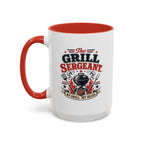Grill Sergeant Accent Mug – "My Grill, My Rules" Coffee Cup (11/15oz)