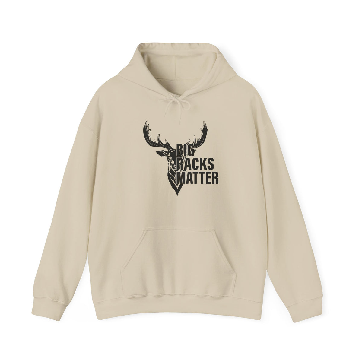 Big Racks Matter Deer Antler Hunting Graphic - Cozy Hoodie