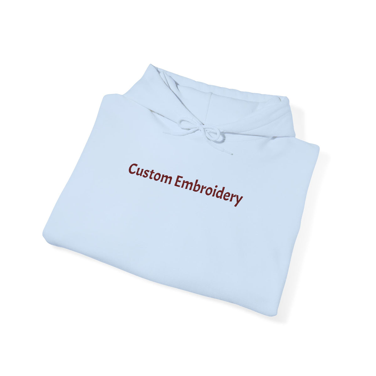 EMBROIDERED Custom Text (Light Colors/Shades) Unisex Hoodies