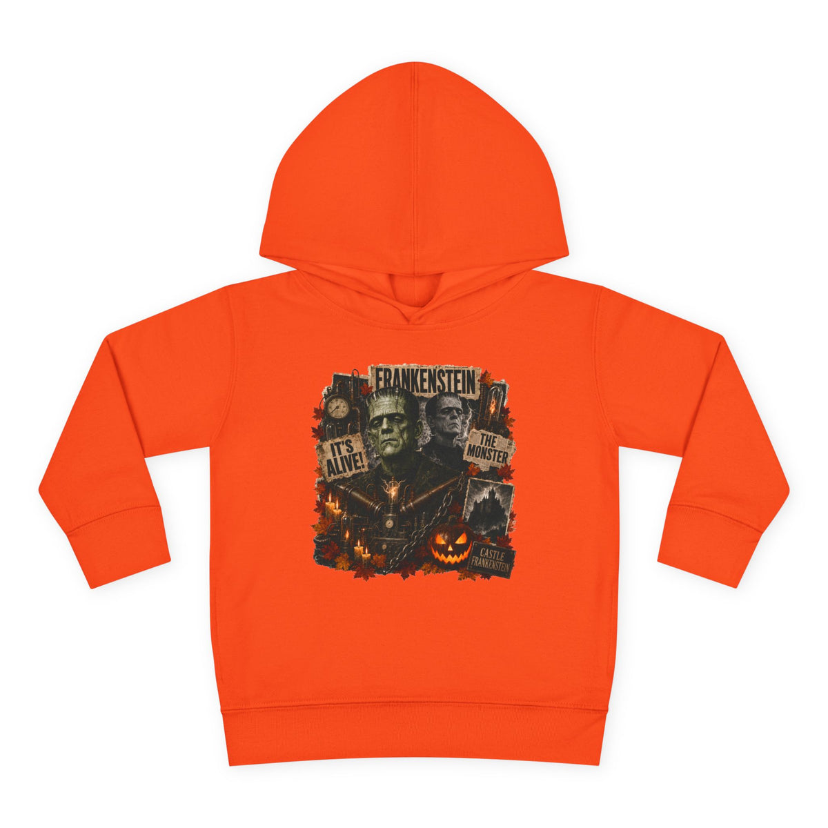 Frankenstein Toddler Hoodie - Cute Spooky Halloween Pullover