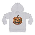 Toddler Halloween Pumpkin Hoodie — Patchwork Jack-O'-Lantern Pullover