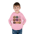 Toddler Halloween Pumpkin Hoodie — Colorful Patterned Jack-O’-Lanterns
