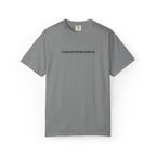 EMBROIDERED Custom Text Comfort Colors Unisex (Light Colors/Shades) T-Shirt