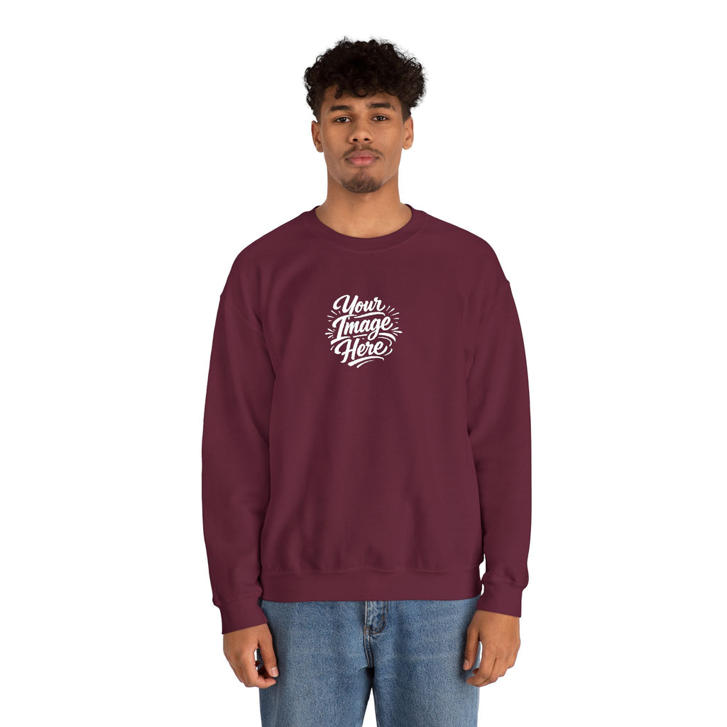 EMBROIDERED Custom Image (Dark Colors/Shades) Pullover Sweatshirts