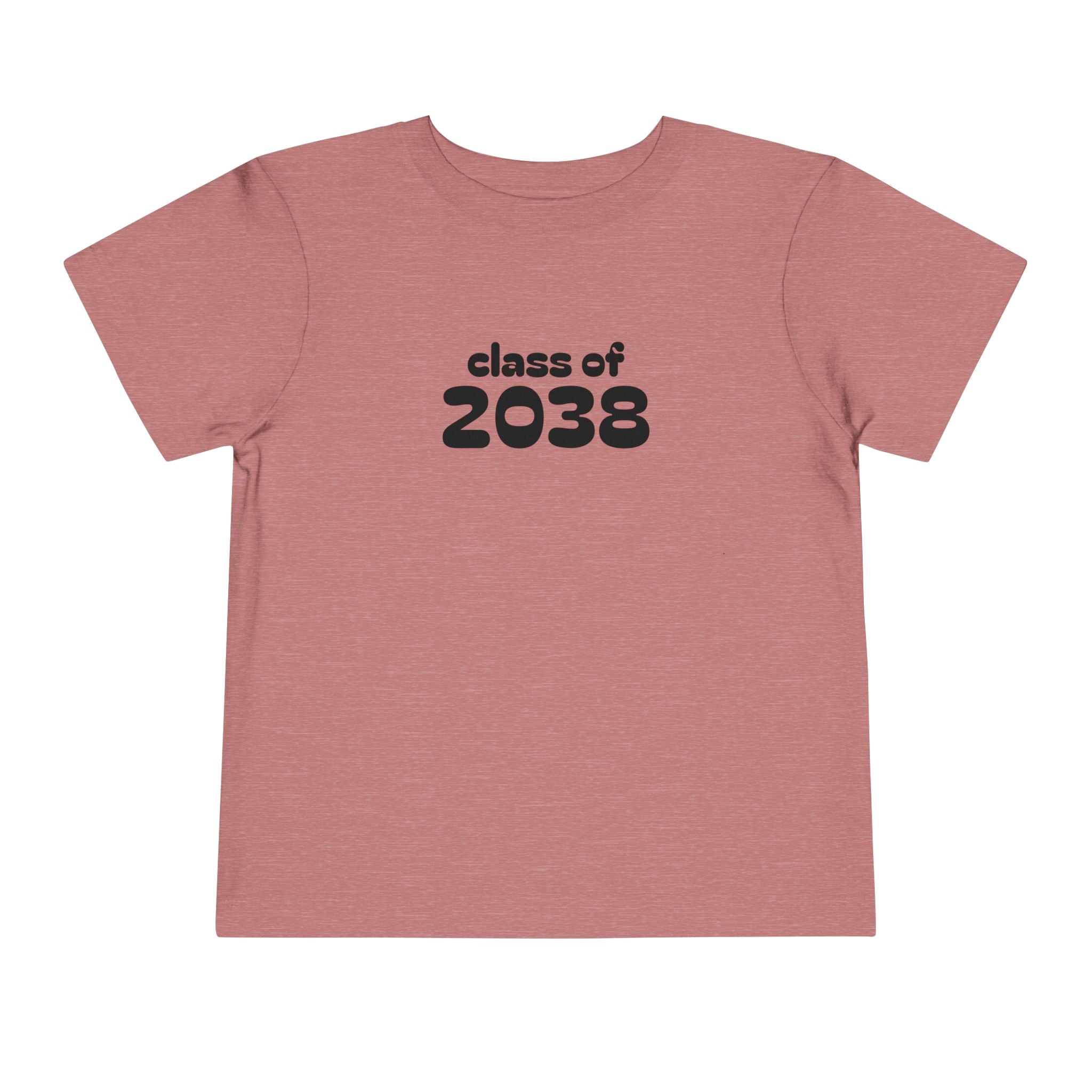 Toddler Tee - "Class of 2038" Front & "Already Awesome" Back Preschool Graduation Shirt