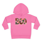 Toddler Hoodie - "BOO" Plaid Halloween Pullover