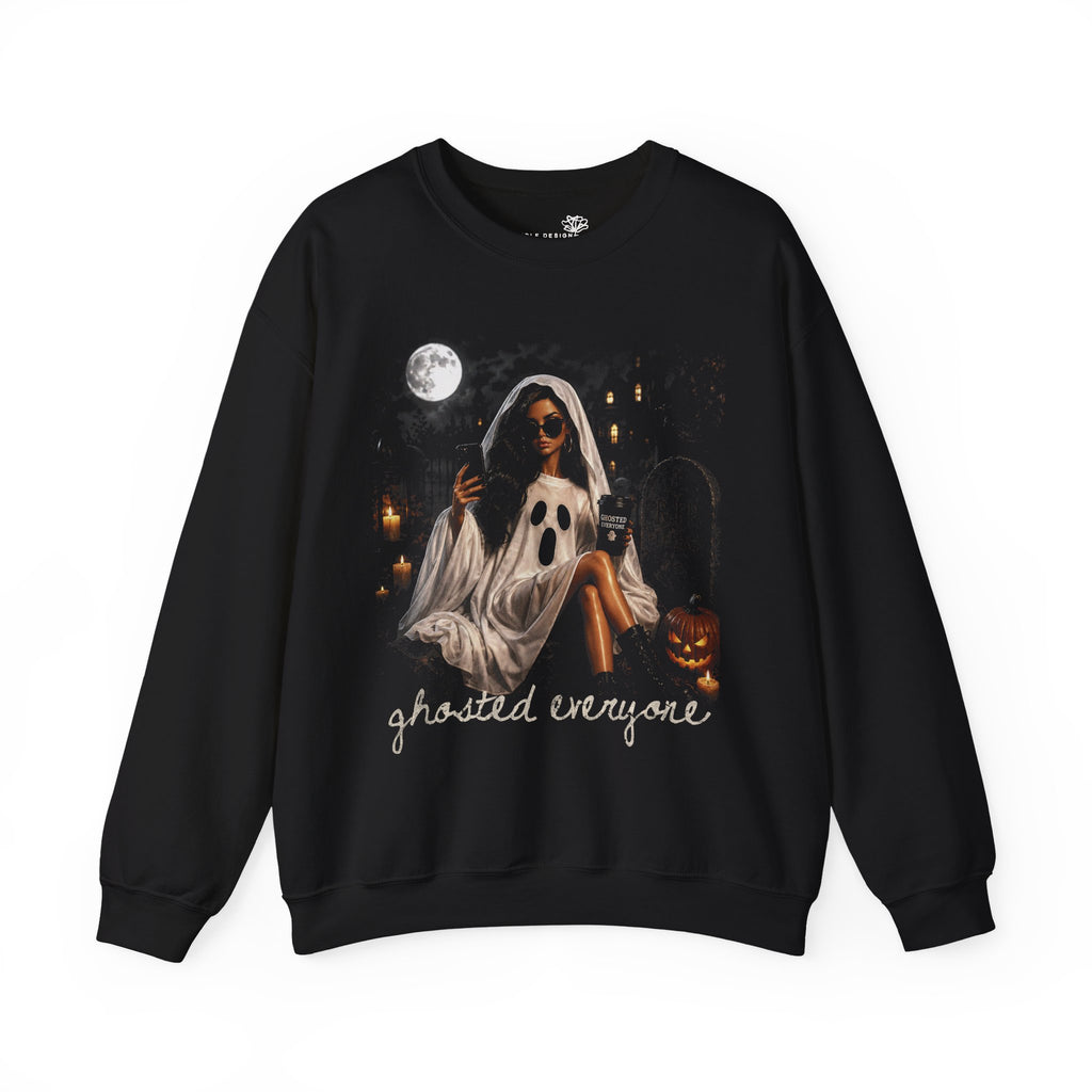 Ghosted Everyone Halloween Graphic - Pullover Sweatshirt