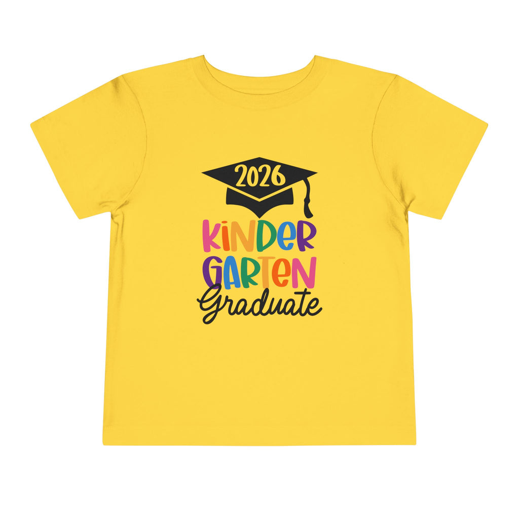 2026 Kindergarten Graduate FRONT & BACK (customize the back) Toddler T-Shirt