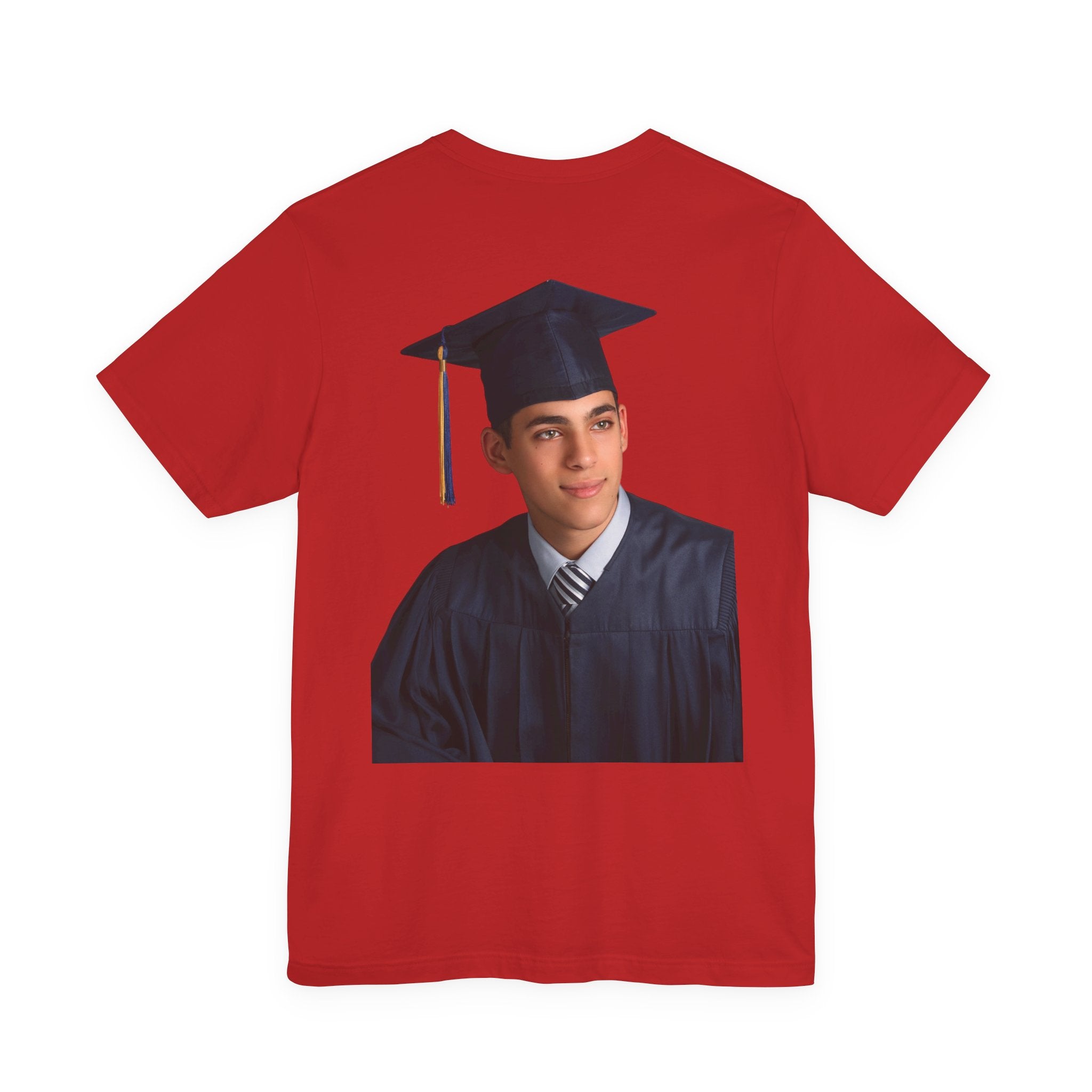 Proud Mom of a 2026 Graduate FRONT & BACK upload photo T-Shirt