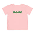 Miss Pre-K Grad — Personalized Name FRONT, Nailed It BACK Toddler T-Shirt