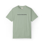 EMBROIDERED Custom Text Comfort Colors Unisex (Light Colors/Shades) T-Shirt