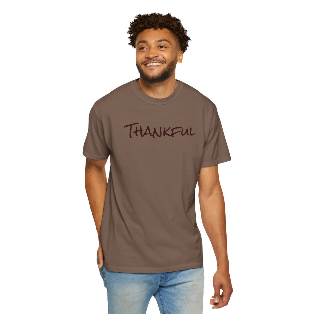 Thankful Unisex Comfort Colors T-Shirt – Gratitude Thanksgiving Tee