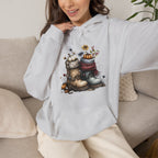 Autumn Boots & Pumpkins Graphic | Cozy Fall Hoodie