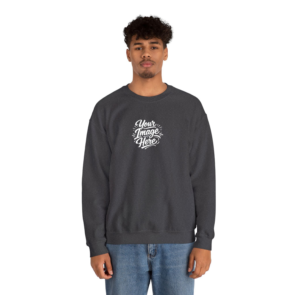 EMBROIDERED Custom Image (Dark Colors/Shades) Pullover Sweatshirts