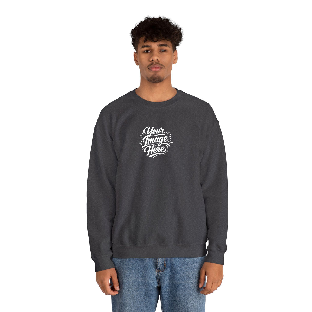 EMBROIDERED Custom Image (Dark Colors/Shades) Pullover Sweatshirts