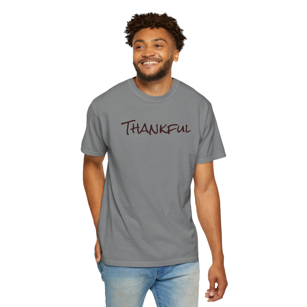 Thankful Unisex Comfort Colors T-Shirt – Gratitude Thanksgiving Tee
