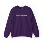 EMBROIDERED Custom Text (Dark Colors/Shades) Pullover Sweatshirts