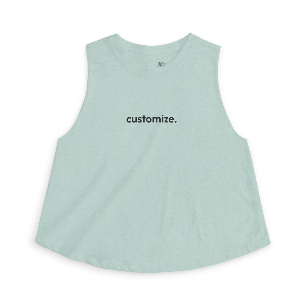 Women's Crop Tank — Custom Text