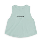 Women's Crop Tank — Custom Text