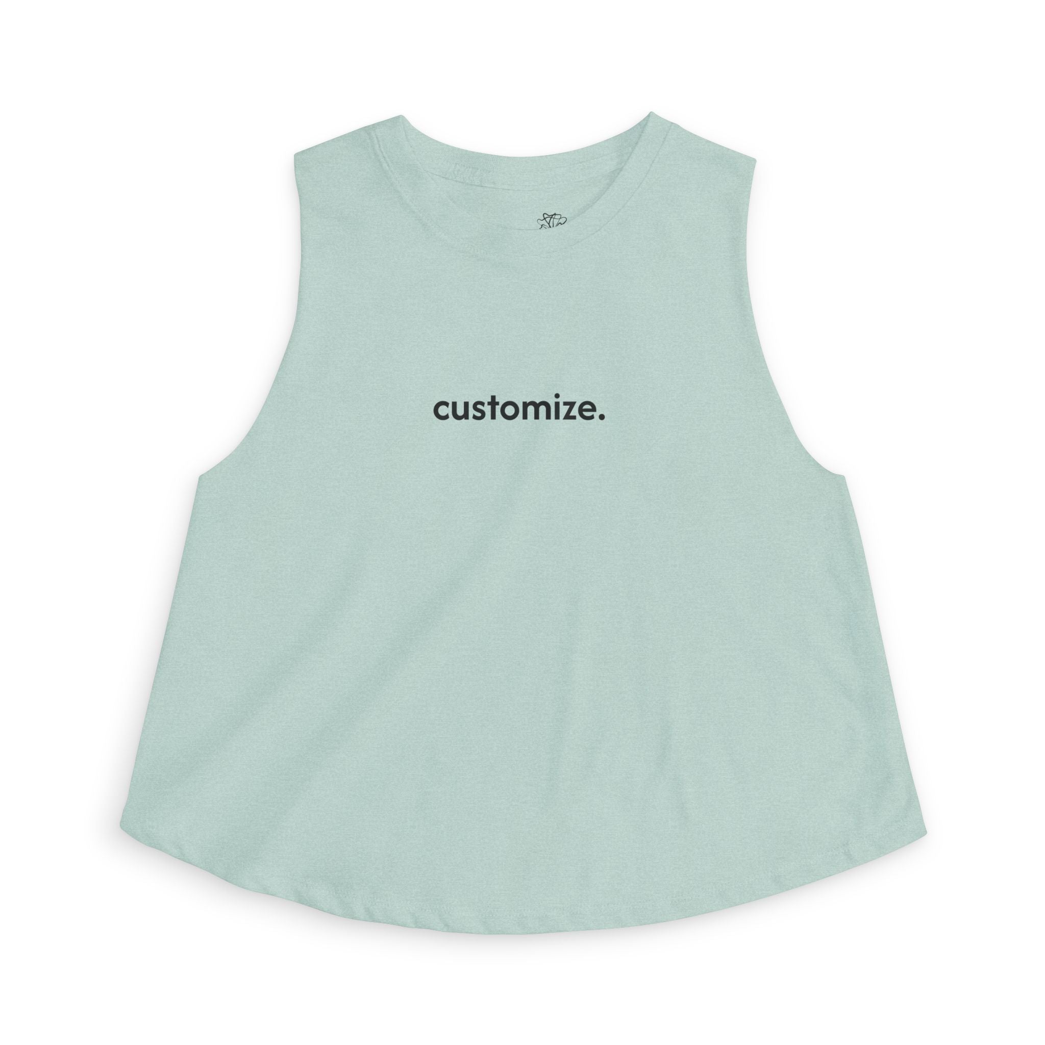 Women's Crop Tank — Custom Text