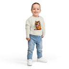 Toddler Sweatshirt — Cute Halloween Pumpkin Witch Girl Fall Crewneck