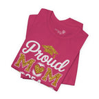 Proud Mom of a 2026 Graduate FRONT & BACK upload photo T-Shirt