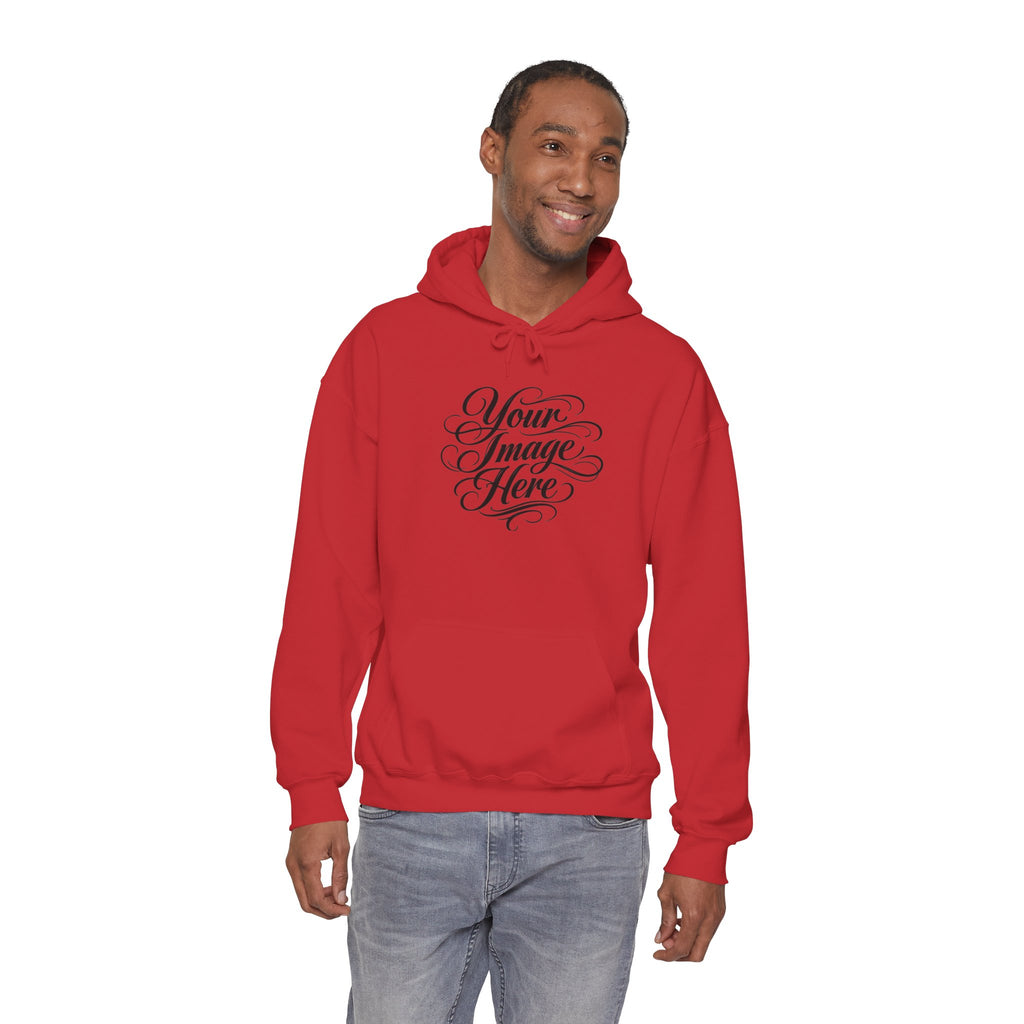 Custom Image & Optional Text Graphic Print - Cozy Hoodie